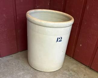 12 Gallon Stoneware Crock