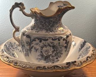 Empire Works Stone on Trent Wash Basin and Pitcher