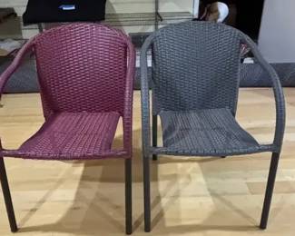 Plastic Woven Outdoor Chairs