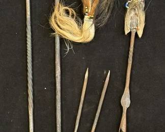 African Tribal Metal Spear Heads