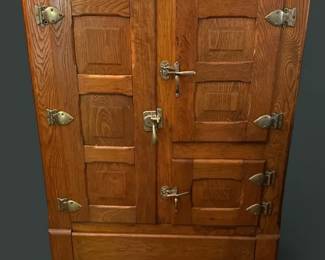 Antique Oak Ice Box