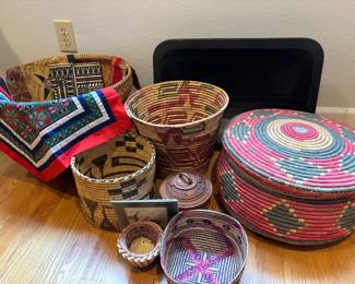 Coiled Woven Decorative Baskets and More