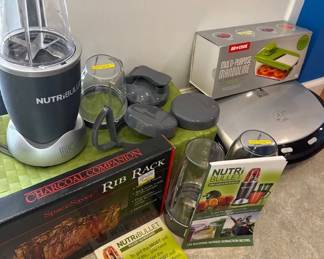 Magic Bullet George Forman Grill Mandolin And Rib Rack