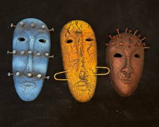 Ceramic Ceremonial Tribal Masks