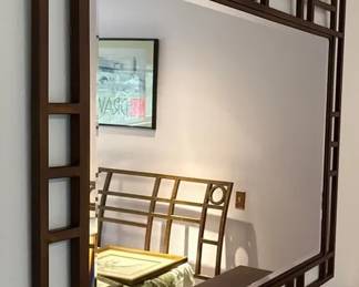 Metal Bronze Tone Framed Mirror