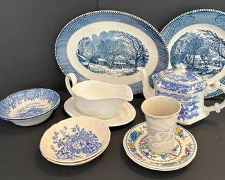 Royal Doulton Staffordshire Masons Currier Ives China