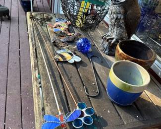 Wood Potting Bench And More