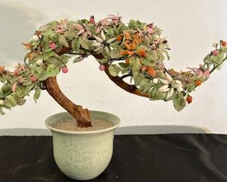 Vintage Chinese Jade Bonsai Tree
