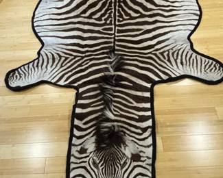 African Zebra Hide Rug Or Wall Hanging