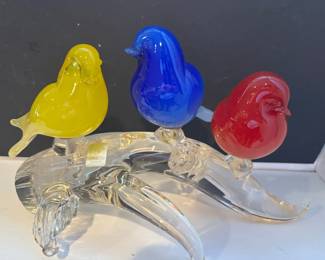 Zanetti Murano Glass Birds
