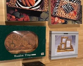 Safari Serving Bowls Platter Picture Frames Wooden Tray And Nova Vase