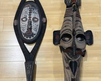 Carved and Painted Tribal Masks