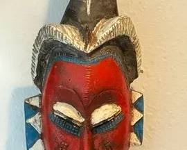 West African Oiseaux Wooden Mask