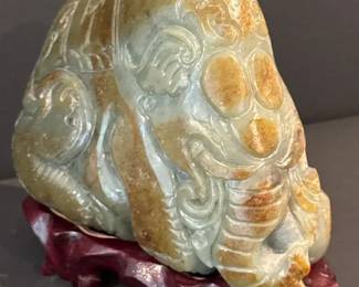 Jade Elephant Carving