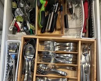 Kitchen Utensils And Oneida Flatware