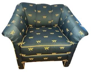 Dragonfly Custom Upholstered Armchair