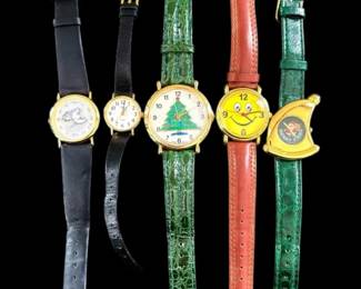 Novelty Watches With Genuine Leather Bands