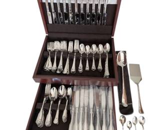 Reed Barton and Oneida Stainless Flatware With Chest