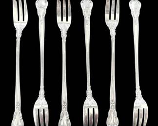 Gorham Chantilly Sterling Silver Cocktail Forks 82g Total