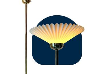 Hollywood Regency Brass Torchiere Floor Lamp 65 Tall