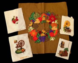 Sunset Designs Fruits And Florals Crewels