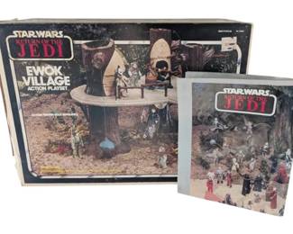 1983 Star Wars Ewok Village Action Playset