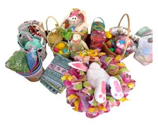 Mystery Easter Decor Baskets, Eggs, Wreath, More