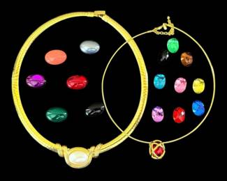 Joan Rivers Interchangeable GoldToned Necklaces