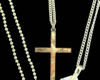 Three Sterling Silver Necklaces