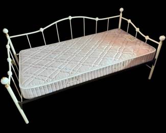 White Metal Twin Bed