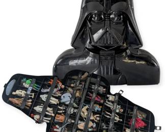 Vintage 1980 Kenner Star Wars Darth Vader Action Figure Carrying Case Figures Included