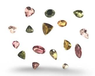 (16) Assorted Mixed Loose Gemstones