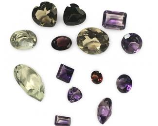 (14pc) Assorted Loose Mixed Gemstones