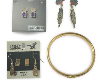 Assorted Harley Davidson Gold Tone & Silver