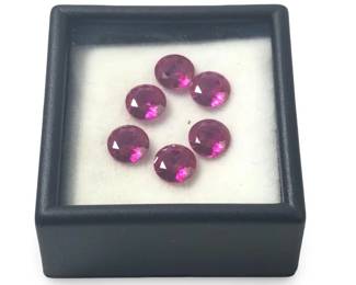 (6) Assorted Loose Ruby Gemstones