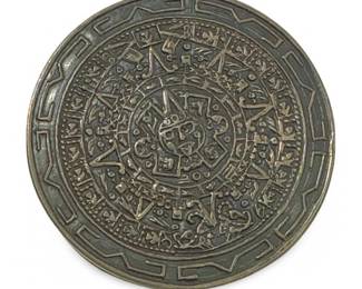 Taxco Mexico Sterling Mayan Aztec Calendar Pendant