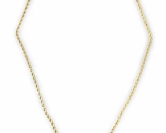 Iconic 14Kt Yellow Gold Rope Necklace