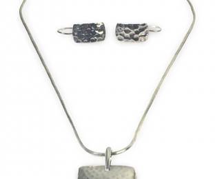 (3pc) Silpada Retired Hammered Sterling Jewelry