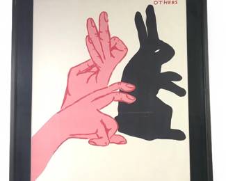 David Shrigley Entertain Yourself Serigraph/Canvas