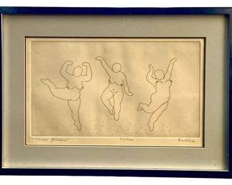 LE Signed “Three Graces" Lithograph 75/200