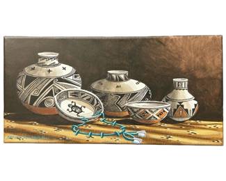 Signed T. Richard Gorman Still Life Oil on Canvas