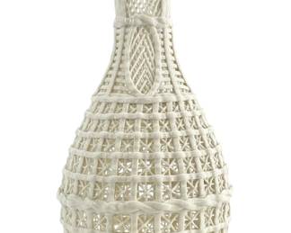 Chinese Dehua Blanc de Chine Porcelain Lace Vase