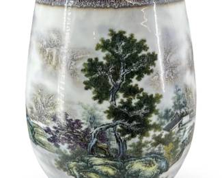Jingdezhen Hand-Painted Chinese Porcelain Vase