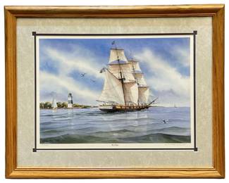 Signed Robert Ernst "Brig Niagara" Fine Print