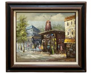 Signed Dillon Impressionist Oil on Canvas