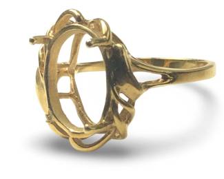 14Kt Yellow Gold Mounting Ring