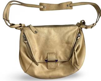 Kooba Jonnie Light Brown Leather Crossbody Purse