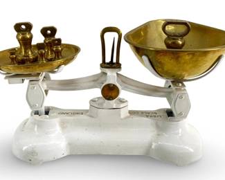 Vintage England Brass Libra Scale