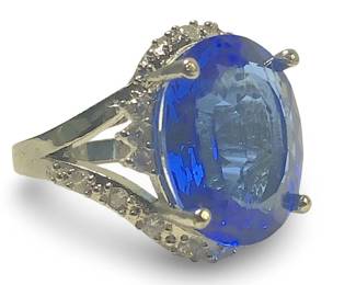 Lavish Sterling Silver Tanzanite Gemstone Ring
