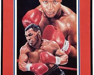 Autographed Mike Tyson “Iron Mike" A. Marino Print